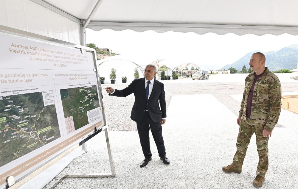 President Ilham Aliyev lays foundation stone for Kalbajar Digital Management Center (PHOTO/VIDEO)