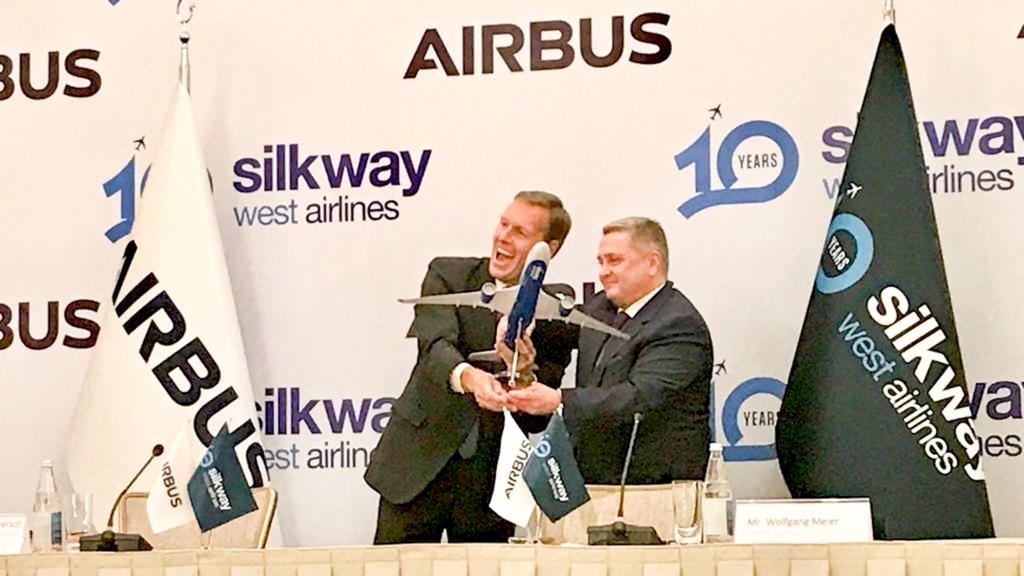 Silk Way West Airlines confirms order for two new generation Airbus A350Fs (AD)