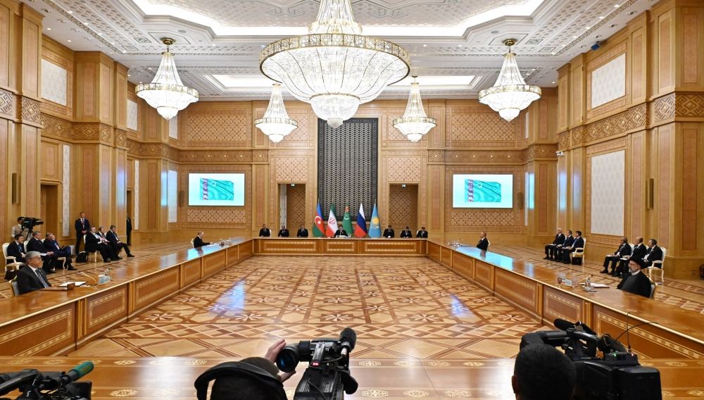 President Ilham Aliyev attends sixth Summit of Caspian Sea littoral states in Ashgabat (PHOTO/VIDEO)