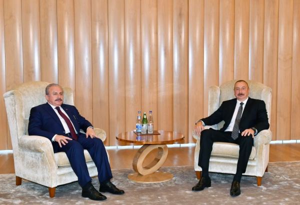 President Ilham Aliyev receives Speaker of Grand National Assembly of Turkiye (VIDEO)