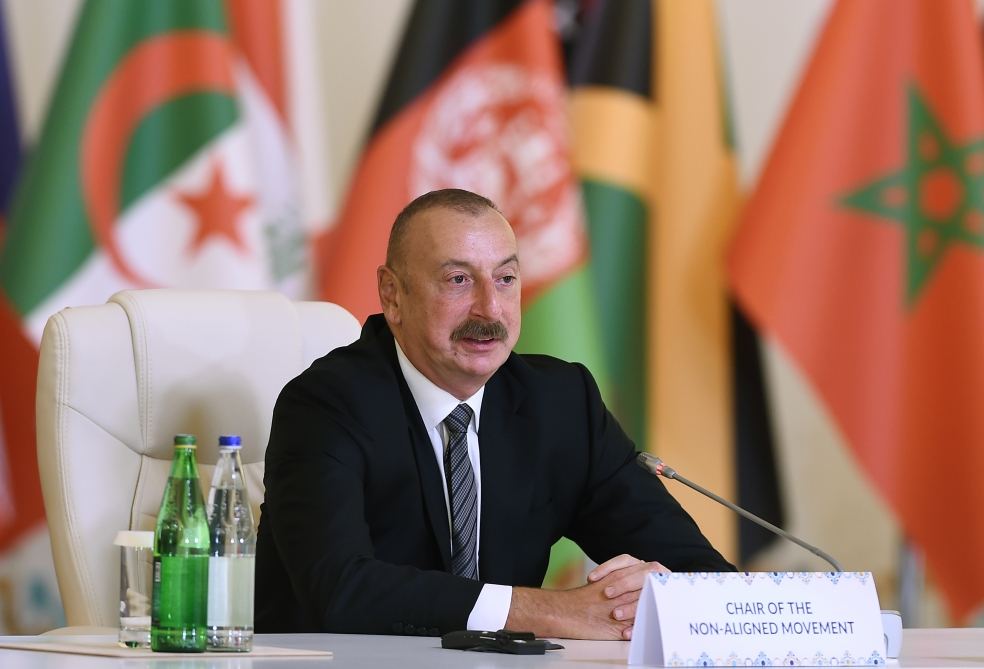 Another initiative, which Azerbaijan put forward is creation of NAM support office in New York - President Ilham Aliyev