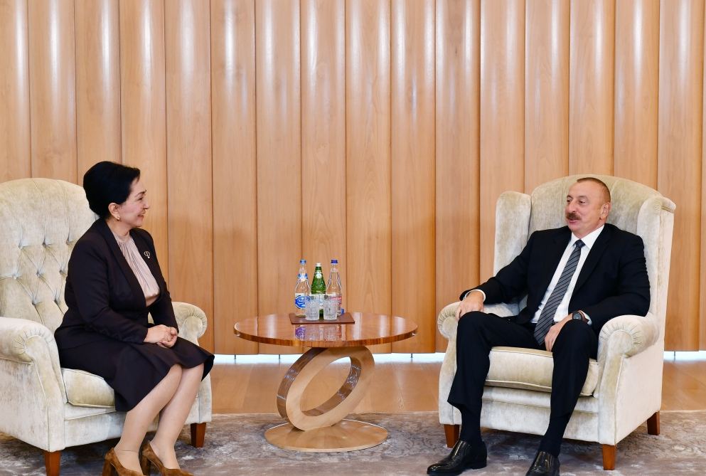 President Ilham Aliyev receives chairperson of Oliy Majlis of Uzbekistan (PHOTO/VIDEO)