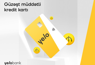 Yelo Bank-dan güzəştli 10 000 AZN-dək kredit kartı (R)
