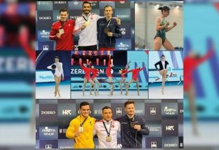 Команда в групповых упражнениях по художественной гимнастике сохранила лидирующую позицию в рейтинге азербайджанских спортсменов