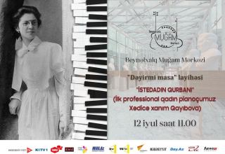 Международный центр мугама посвятил проект одной из первых женщин-пианисток Азербайджана Хадидже Гаибовой
