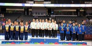 Azerbaijani aerobic gymnastics team wins bronze at Birmingham 2022 World Games (PHOTO)