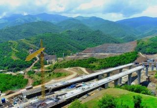 Azerbaijan talks new method for construction of viaducts on road to Shusha city (PHOTO/VIDEO)