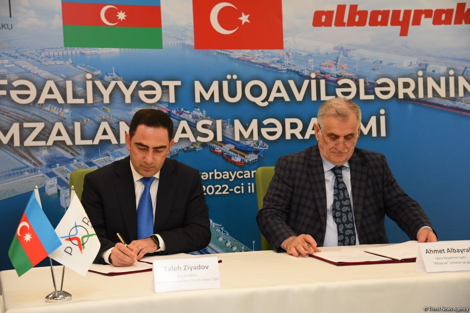 Turkish Albayrak, Port of Baku sign agreement on cooperation (PHOTO)