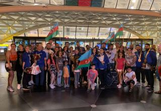 Azerbaijani gymnasts return from US with bronze medal