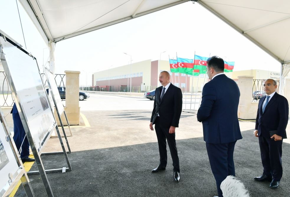 President Ilham Aliyev attends inauguration and groundbreaking ceremonies of new manufacturing enterprises in Sumgayit Chemical Industry Park (PHOTO/VIDEO)