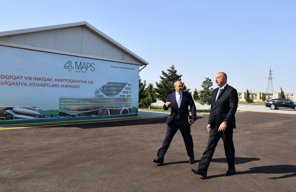 Президент Ильхам Алиев принял участие в церемонии открытия и закладки фундамента новых производственных предприятий в Сумгайытском химическом промышленном парке (ФОТО/ВИДЕО)