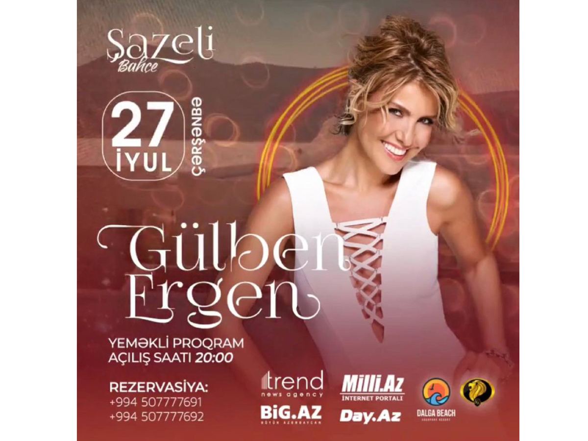 В Баку пройдет потрясающее шоу с турецкой звездой Гюльбен Эрген