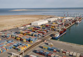 Bakı Limanında aşırılan konteynerlərin həcmi 31.8 faiz artıb (FOTO)