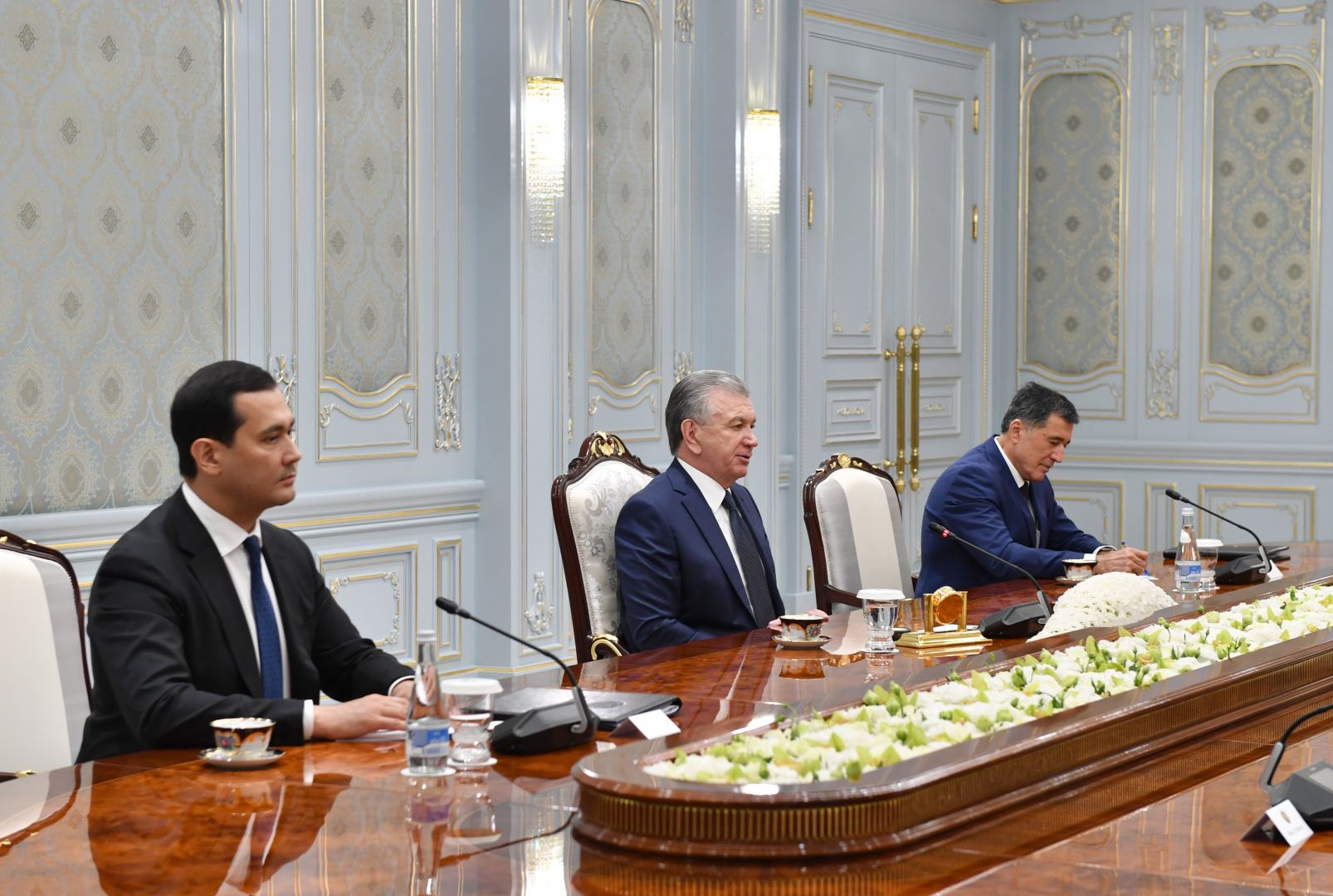 Mikayıl Cabbarov Özbəkistan Prezidenti ilə görüşüb (FOTO)