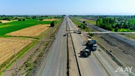 Bərdə-Ağdam avtomobil yolunun tikintisi davam etdirilir (FOTO/VİDEO)