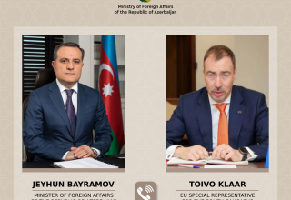 Джейхун Байрамов и Тойво Клаар обсудили ситуацию в Карабахе