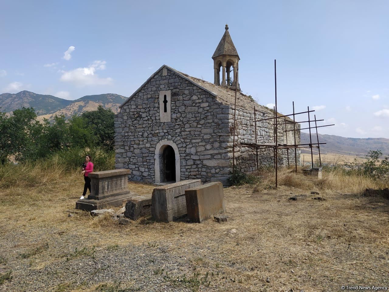 Members of Albanian-Udi Christian community visit Azerbaijan's Hadrut village (PHOTO)