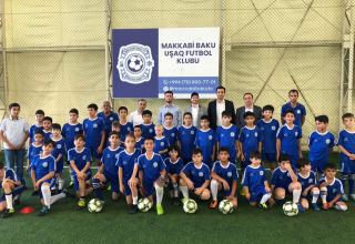 İsrail səfiri "Makkabi Bakı" uşaq futbol klubuna baş çəkib (FOTO)