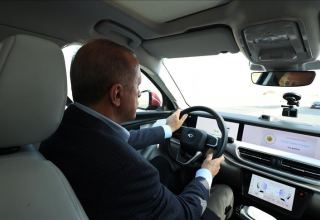 Эрдоган протестировал отечественный электромобиль «Togg» (ВИДЕО)