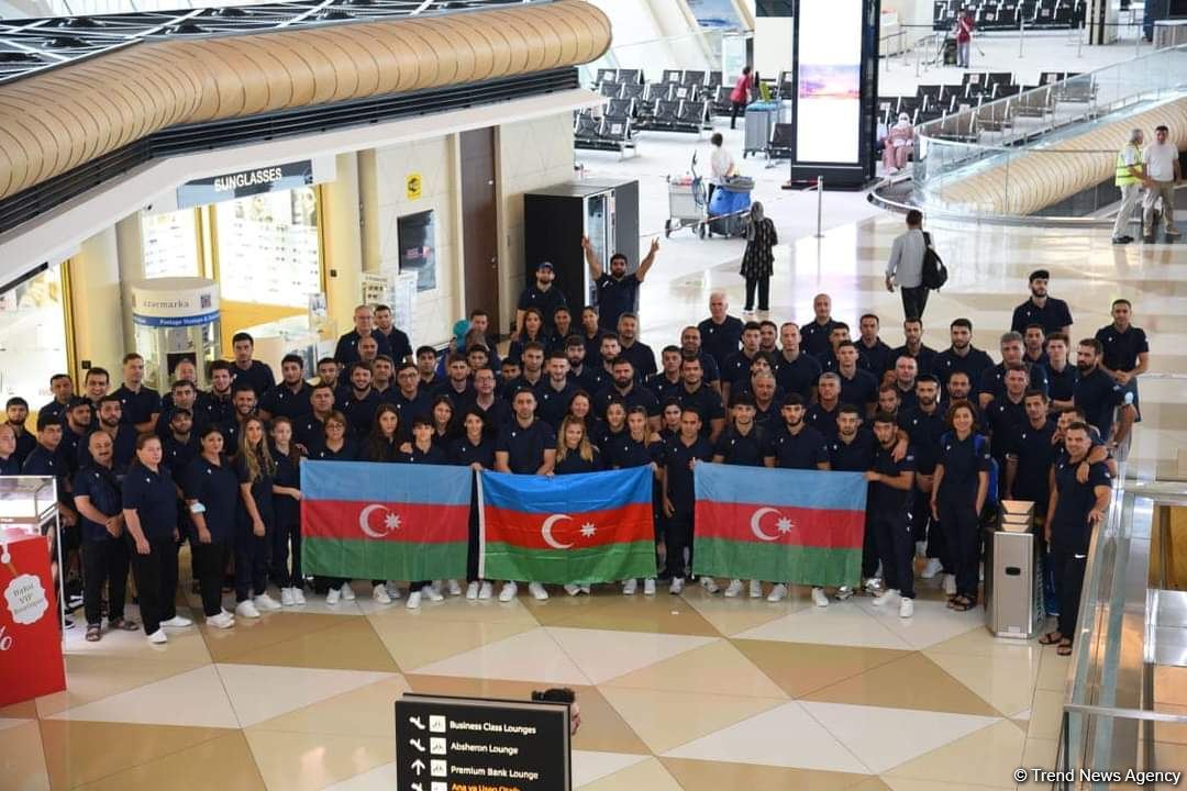 Азербайджанские спортсмены отправились в Турцию для участия в V Играх исламской солидарности (ФОТО)