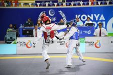 Azerbaijani taekwondo fighter enters next round of Islamic Solidarity Games after win (PHOTO/VIDEO)