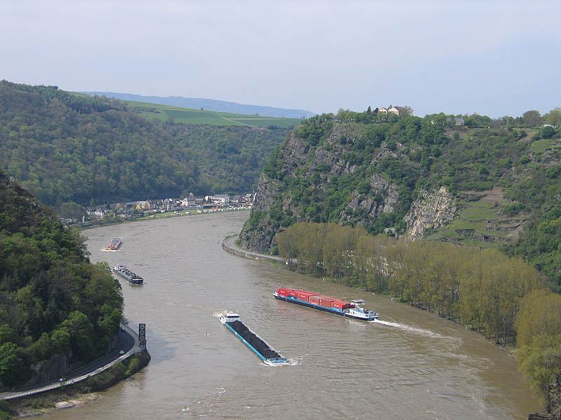 Уровень воды в некоторых частях Рейна приблизился к критической отметке в 40 см