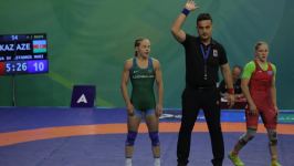 Azerbaijani female wrestlers reach next stage of competitions at V Islamic Solidarity Games (PHOTO)