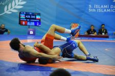 Azerbaijani freestyle wrestler wins silver at V Islamic Solidarity Games (PHOTO)