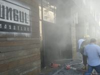 В ресторане в центре Баку произошел пожар (ФОТО)