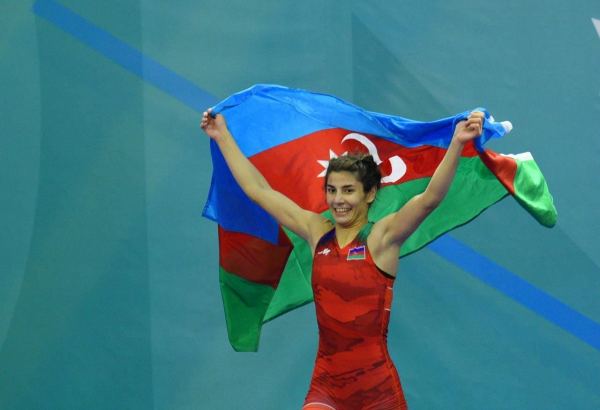 Azerbaijani wrestler wins gold at V Islamic Solidarity Games (PHOTO)