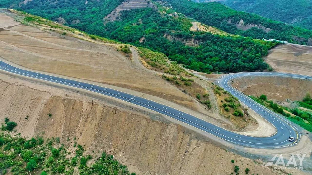 Construction of new highway bypassing Azerbaijan's Lachin city completed (PHOTO)