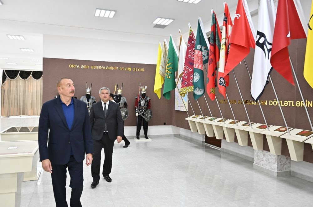 President Ilham Aliyev attends opening of Young Artists Center and Museum of State Symbols in Aghsu (PHOTO/VIDEO)
