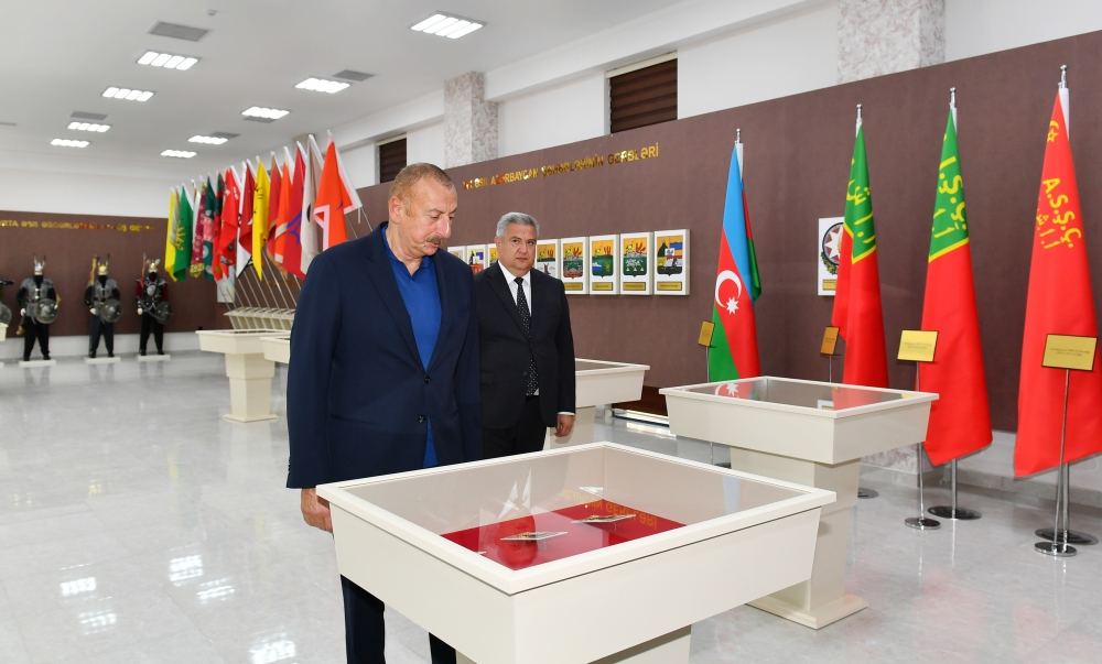 President Ilham Aliyev attends opening of Young Artists Center and Museum of State Symbols in Aghsu (PHOTO/VIDEO)