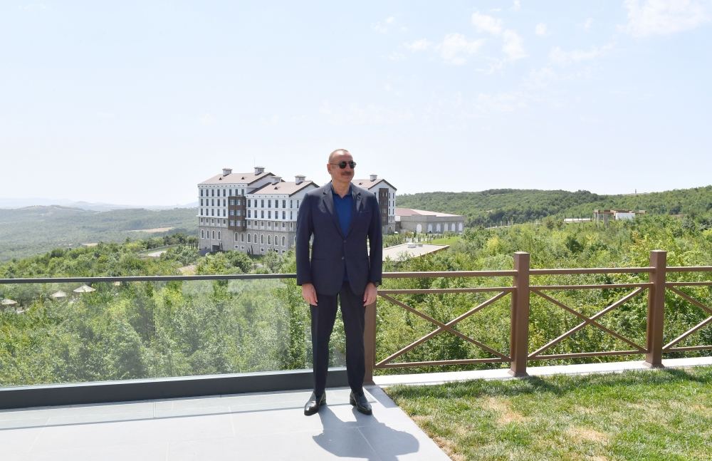 President Ilham Aliyev, First Lady Mehriban Aliyeva attend inauguration of “Basgal Resort & Spa” hotel in Ismayilli (PHOTO/VIDEO)