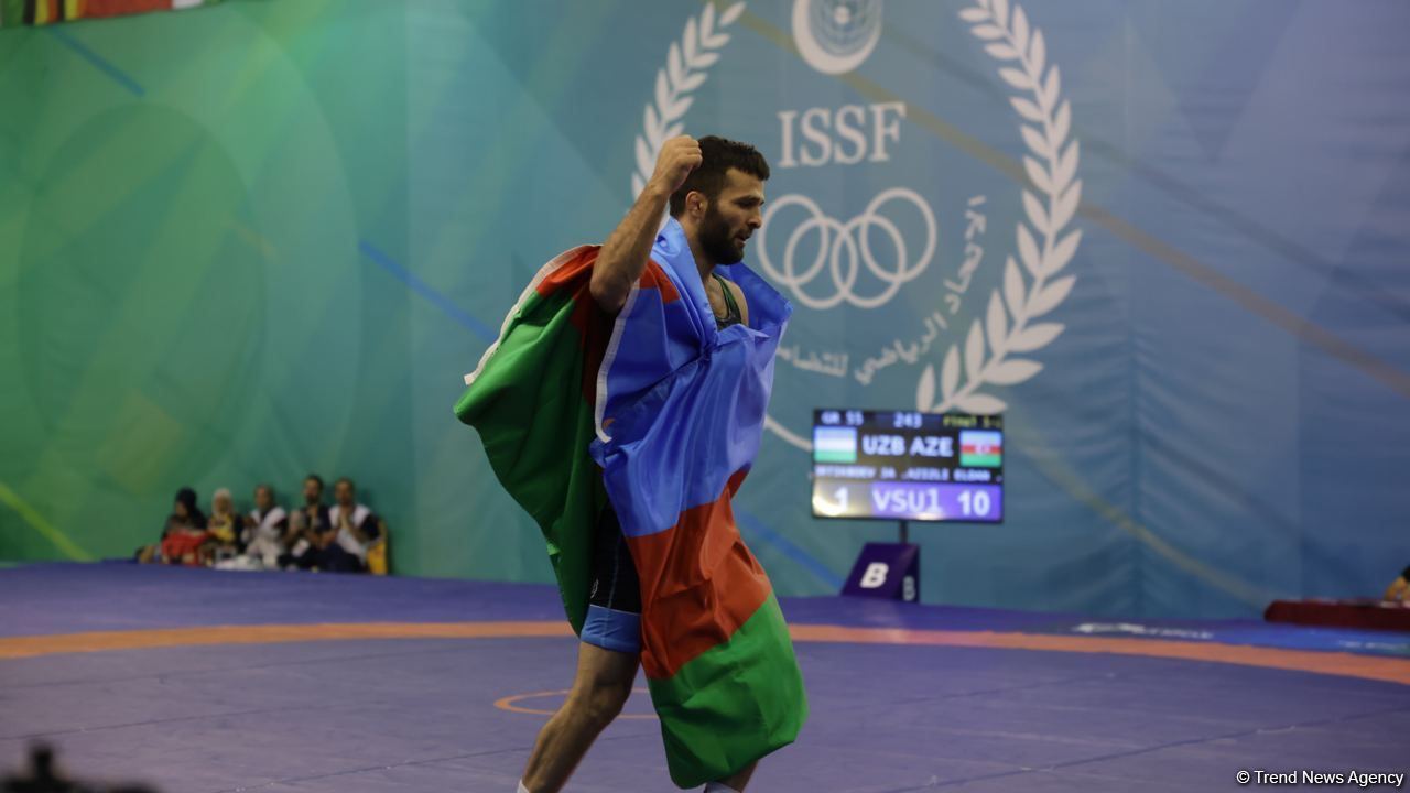Azerbaijani wrestler wins gold medal at V Islamic Solidarity Games (PHOTO)