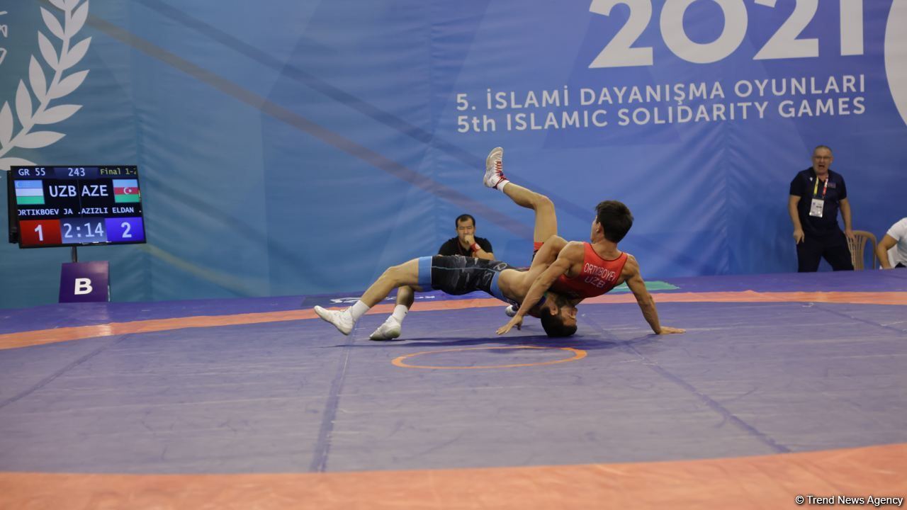Азербайджанский борец Эльданиз Азизов выиграл золотую медаль Исламиады (ФОТО)