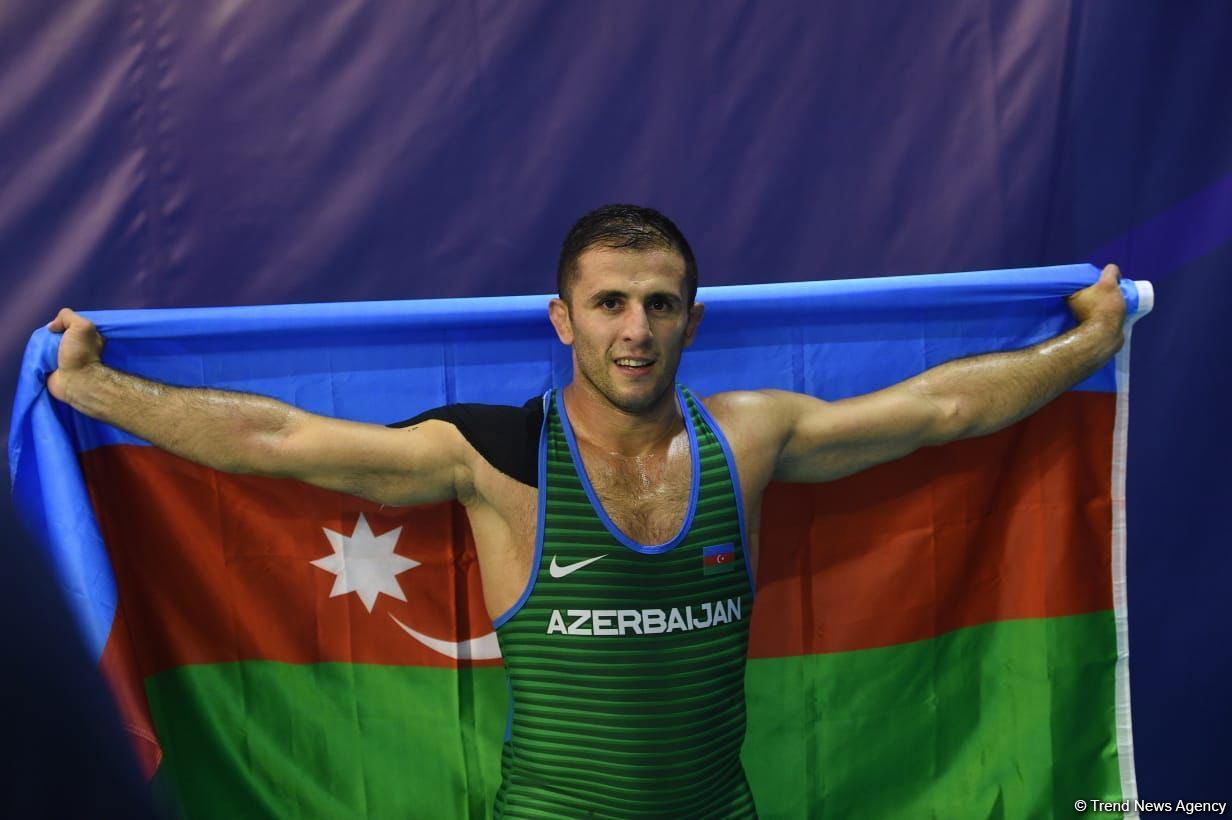 Азербайджанский борец Рафиг Гусейнов завоевал золотую медаль Исламиады (ФОТО)
