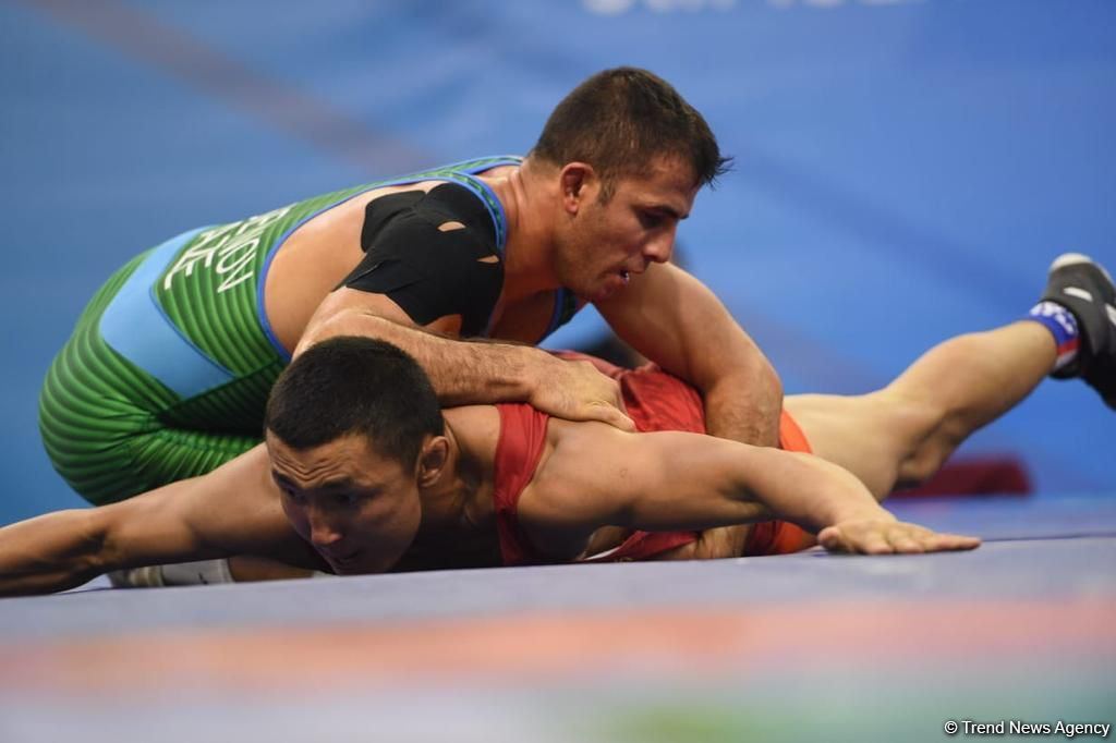 Azərbaycan güləşçisi Rafiq Hüseynov İslamiadada qızıl medal qazanıb (FOTO)