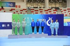 Bədii gimnastika üzrə Azərbaycan qrup komandası İslamiadada qızıl medal qazanıb (FOTO)