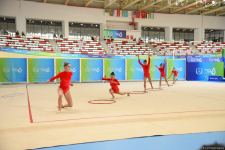 Parlaq və həyəcanlı - Azərbaycanın bədii gimnastika üzrə qrup komandası İslamiadada çıxış edir (FOTO)