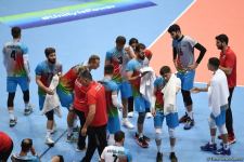 Kişi voleybolçulardan ibarət Azərbaycan yığması İslamiadada Mərakeş yığmasına qalib gəlib (FOTO)