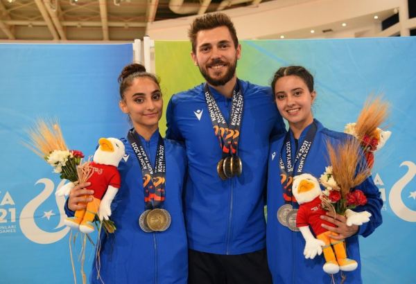 Azerbaijani aerobic gymnastics team grabs medals at V Islamic Solidarity Games (PHOTO)