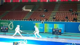 Azerbaijani saber fencing athlete wins silver medal at V Islamic Solidarity Games (PHOTO)