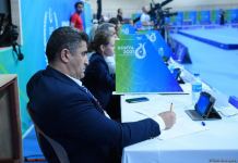 Trio of Azerbaijani gymnasts win silver medal at V Islamic Solidarity Games