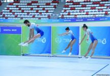 Azərbaycan gimnastlarından ibarət üçlük İslamiadanın gümüş müdalını qazanıb (FOTO)