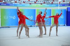 Group team of Azerbaijan in rhythmic gymnastics win silver in program with five hoops (PHOTO)