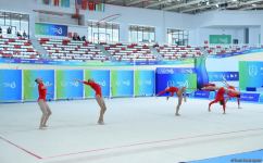 Исламиада: Групповая команда Азербайджана по художественной гимнастике завоевала "серебро" в программе с пятью обручами (ФОТО)