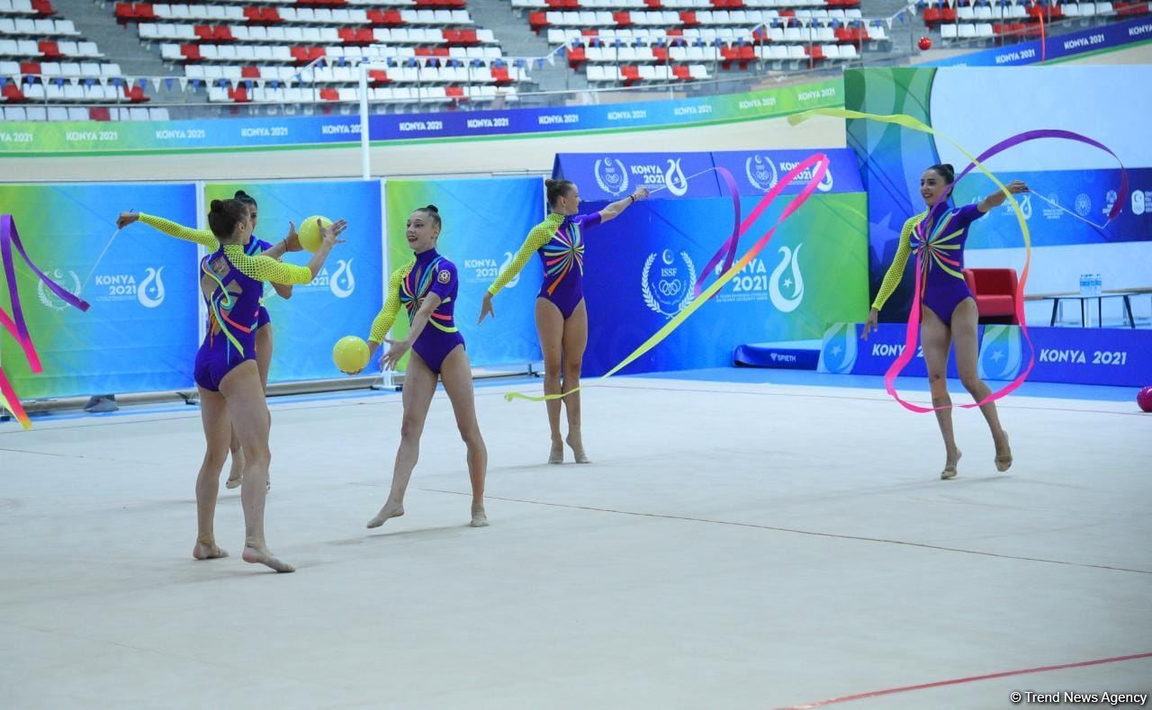 Исламиада: Групповая команда Азербайджана по художественной гимнастике  завоевала 
