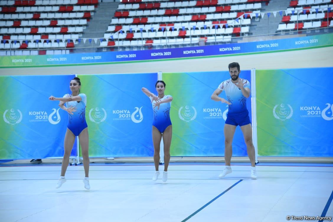 Azərbaycan gimnastlarından ibarət üçlük İslamiadanın gümüş müdalını qazanıb (FOTO)