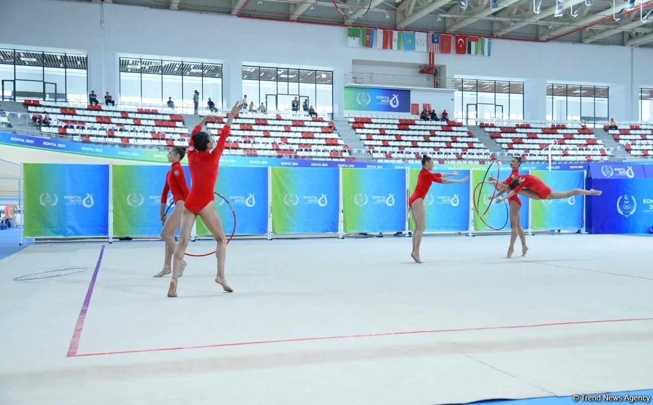 İslamiada: Azərbaycanın bədii gimnastika üzrə qrup komandası beş halqa proqramında gümüş medal qazanıb (FOTO)